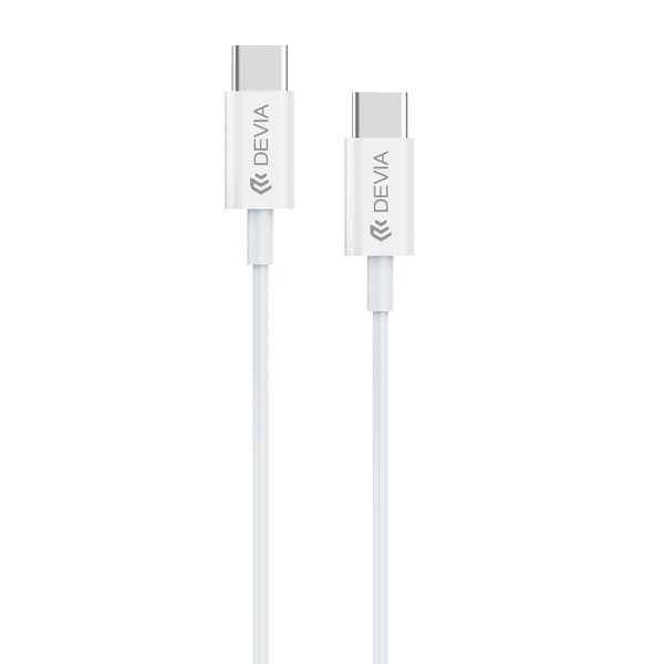 Devia kaapeli Smart EC042 PD USB-C - USB-C 60W 3A valkoinen