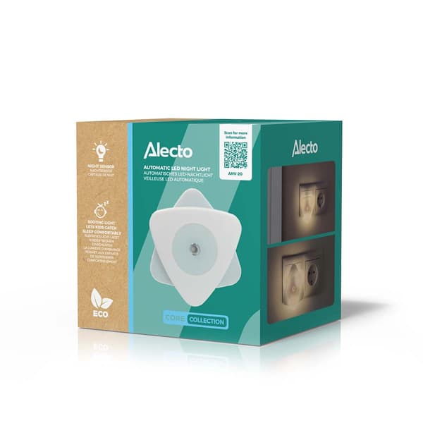 Alecto Automatisk LED-natlys Hvid
