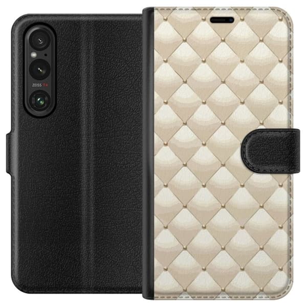 Lommeboketui til Sony Xperia 1 V med Gullglans motiv