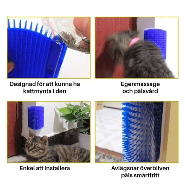 Kattemassasjeapparat, blå