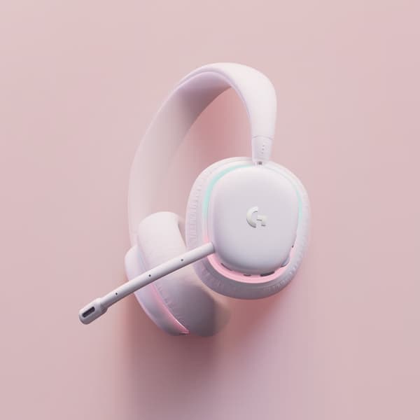 Logitech G735 trådløst spillhodesett, off white