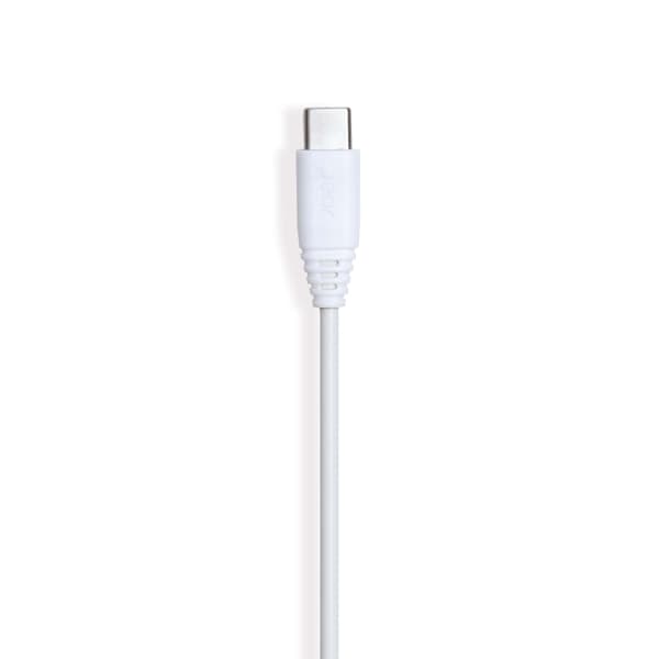 Gear Ladekabel USB-A til USB-C 2.0 0.3m Hvit Rund