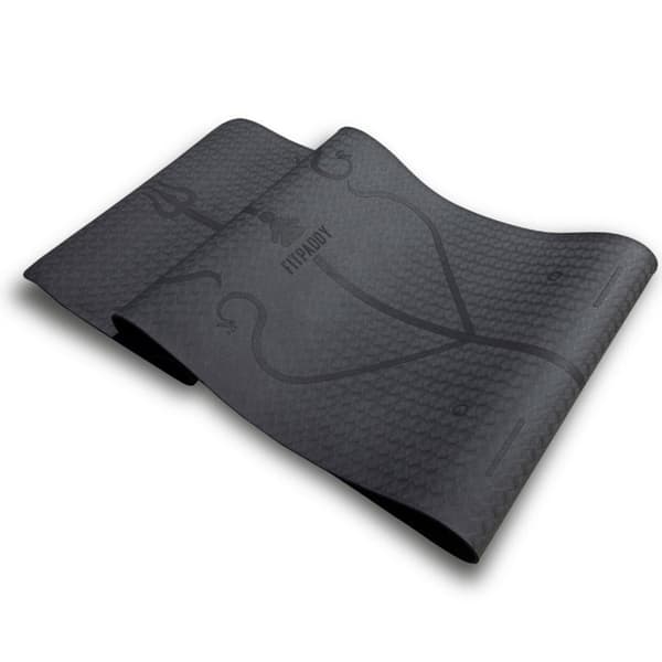 Fitpaddy Yogamatta 183cm Svart