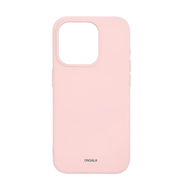Onsala Mobilskal Silikon MagSeries Chalk Pink - iPhone 15 Pro