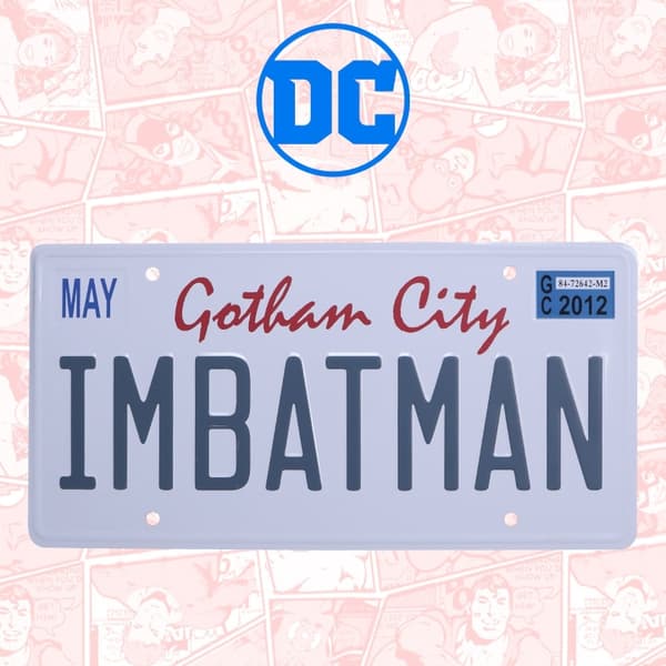 Fanatik DC Comics Batman Nummerplåt Tennskylt
