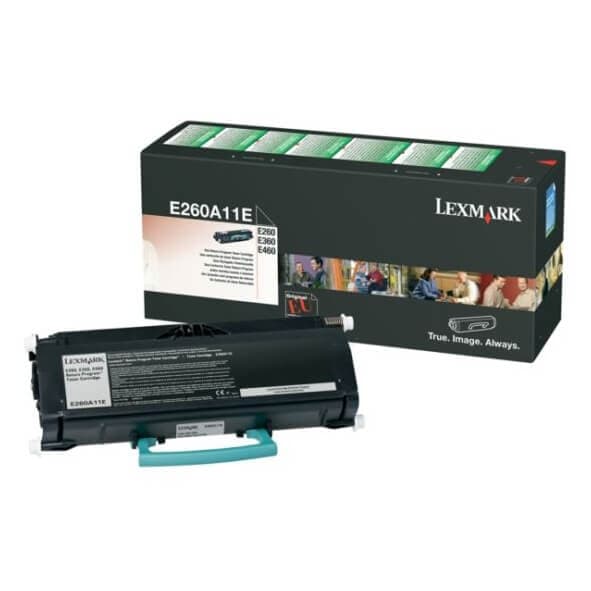 Lexmark Toner E260A11E Svart, Return