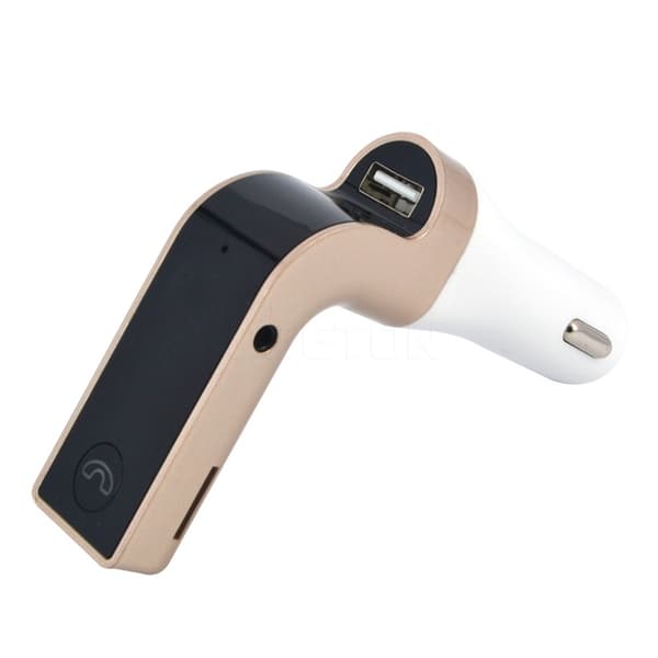 FM-sändare med Bluetooth-handsfree (Guld)