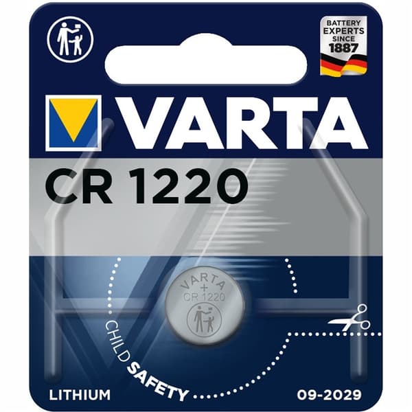 Varta CR1220 3V litium knappcellebatteri