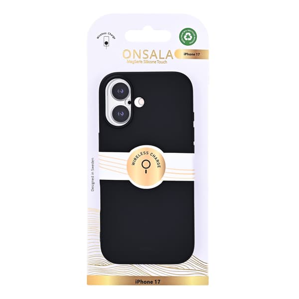 Onsala Mobilskal med Silikonkänsla Black - iPhone 17