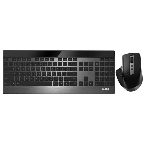 Rapoo Tastatur/Mus Sæt 9900M Trådløst Multi-Mode Sort