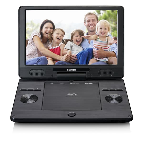 Lenco Bærbar 11,5" Bluray-DVD-afspiller Sort