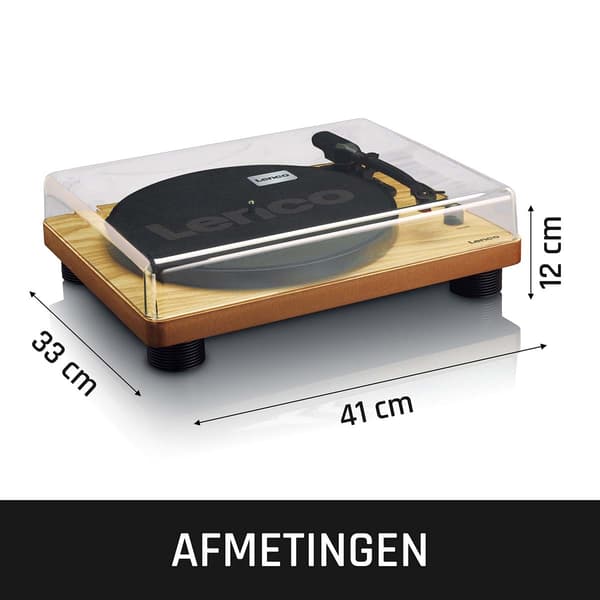 Lenco Platespiller med innebygde høyttalere USB-koding tre
