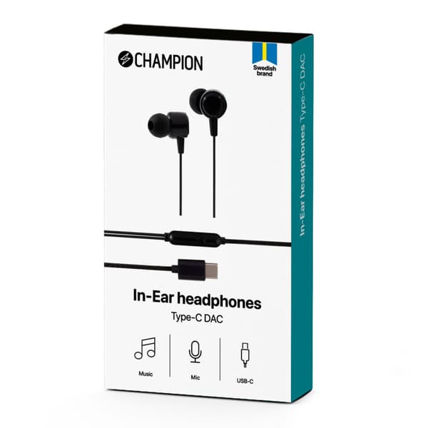 Champion In-Ear-hodetelefoner USB-C