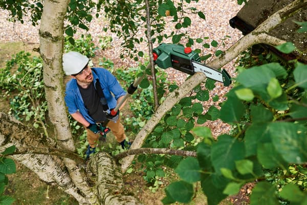Bosch UniversalChainPole 18 -akkuoksasaha, 2,5 Ah akulla
