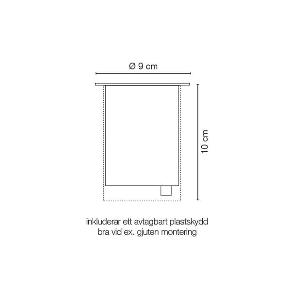 LightsOn Castor In-ground-markspot 1100