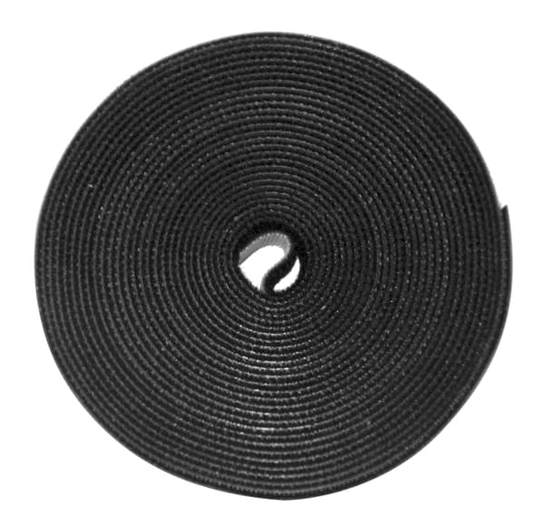 DELTACO burrebånd, 5m, 10mm, sort
