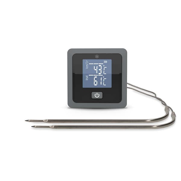 Nedis SmartLife kötttermometer | Buzzer / Push notification | Bluetooth® | Timer | LCD | Antal prober: 2 | 1.20 m | Clips för prober | Nedis® SmartLif