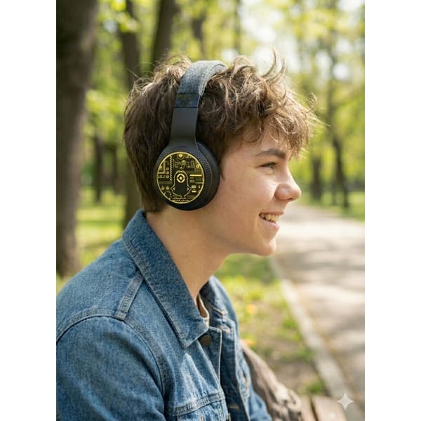MINIONS Hodetelefon LED Trådløs On-Ear