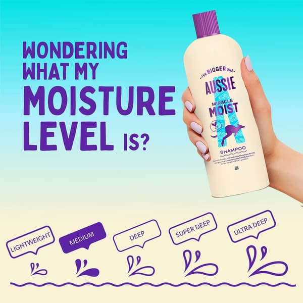 Aussie Miracle Moist Schampo 600ml
