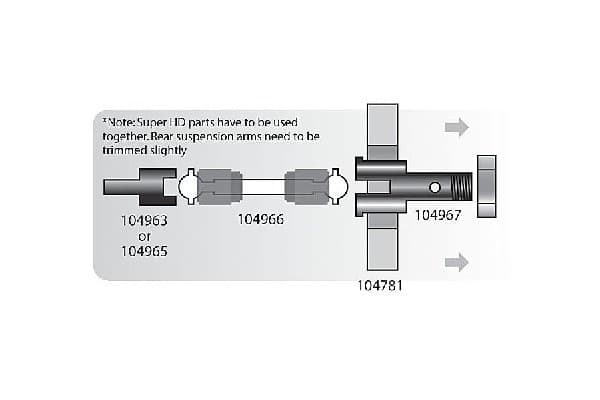 Super kraftig diffaksel 25X48Mm (2 stk)