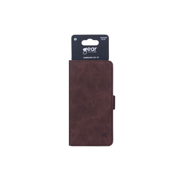 Gear Lompakko Ruskea - Samsung S21 FE 5G