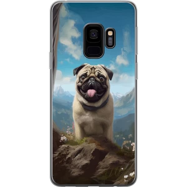 Mobildeksel til Samsung Galaxy S9 med Glad Hund motiv