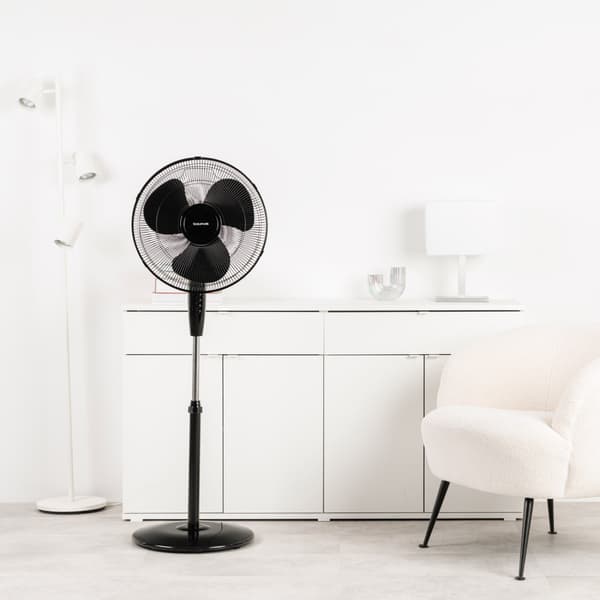 Taurus Gulvventilator Greco 16 CR Sort 108-132 cm