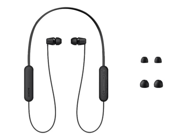 Sony WI-C100 Trådløs Øreproptelefoner Sort