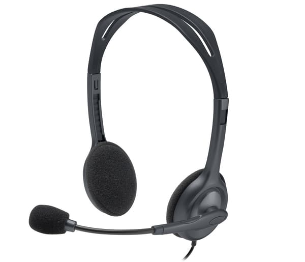 Logitech H111 Hodesett 3,5 mm plugg Grå