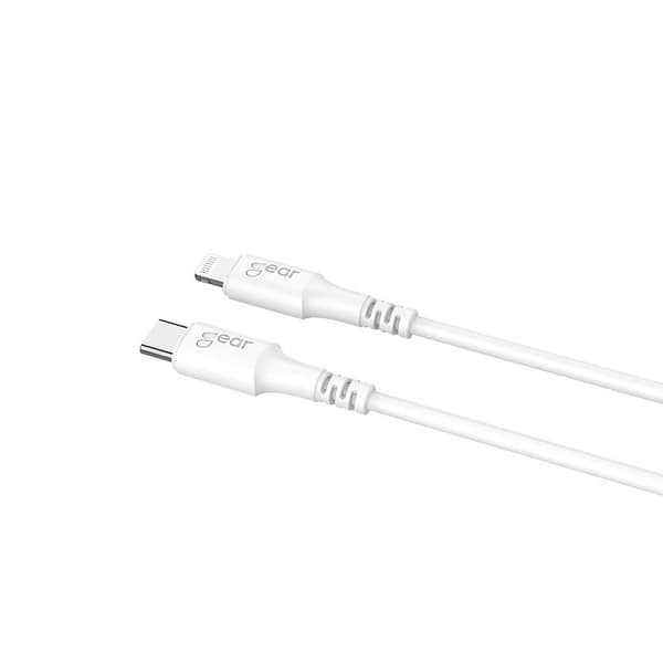 Gear Ladekabel USB-C - Lightning 0.5m Hvit MFI C94