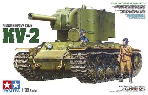 Tamiya 1/35 Russisk tung stridsvogn KV-2
