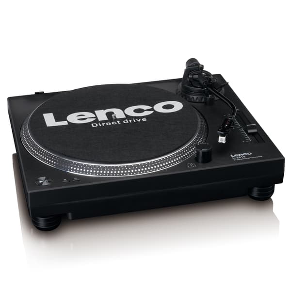 Lenco Direkte drevet platespiller med USB/PC-koding Svart