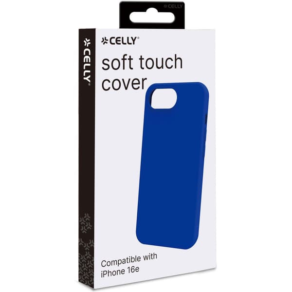 Celly Cromo Soft rubber case iPhone 17e / 16e Blå