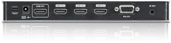 ATEN VS481B, HDMI-switch, 4 ingångar - 1 utgång, UHD/4K, silver
