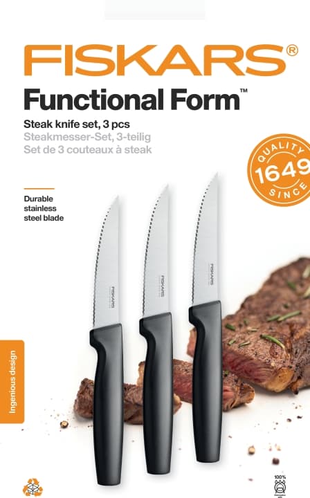 Fiskars Functional Form - stekknivset, 3-delar