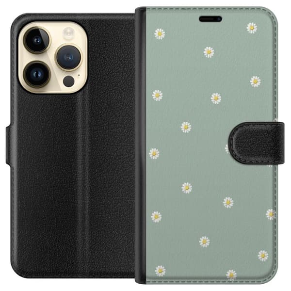 Lompakkokotelo Apple iPhone 15 Pro-laitteelle, jossa on Papinkello kuvio