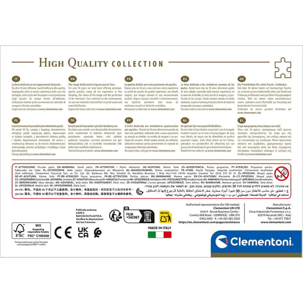 Clementoni Palapeli 500 Pcs CB High Quality Collection Fluffy Kitten