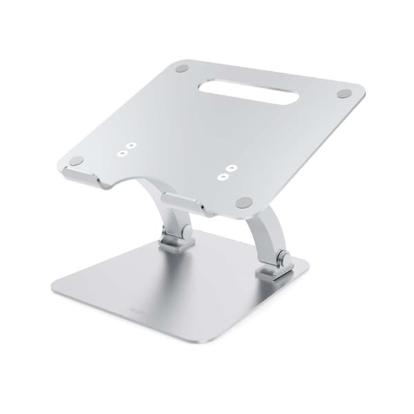 Desire2 Laptopstativ Dual Pivot Riser Justerbar Aluminium Sølv