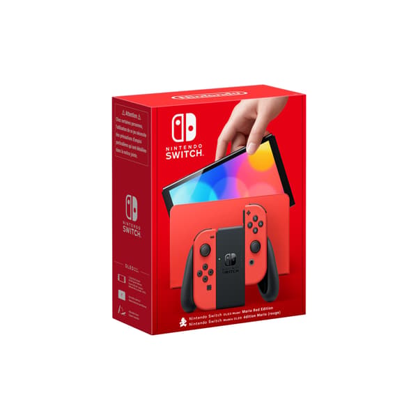 Nintendo Switch - OLED-konsolimalli (Mario Red Edition)