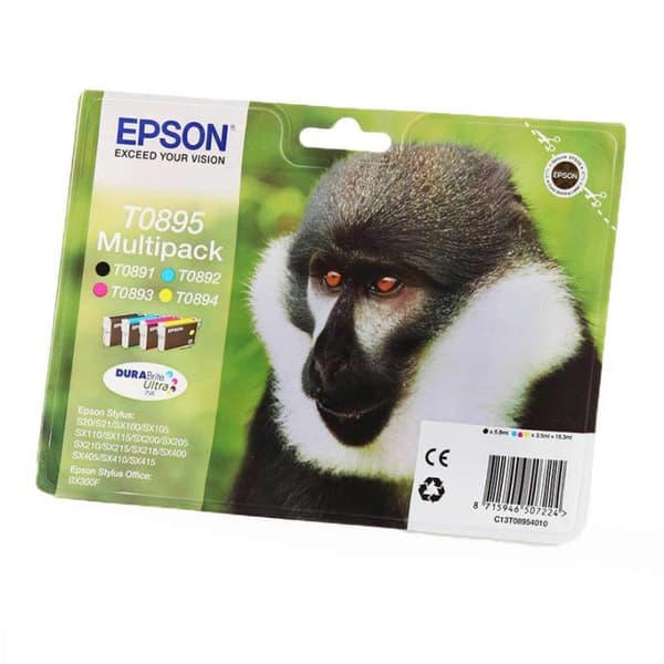 EPSON Musteet C13T08954010 T0895 Multipack Monkey