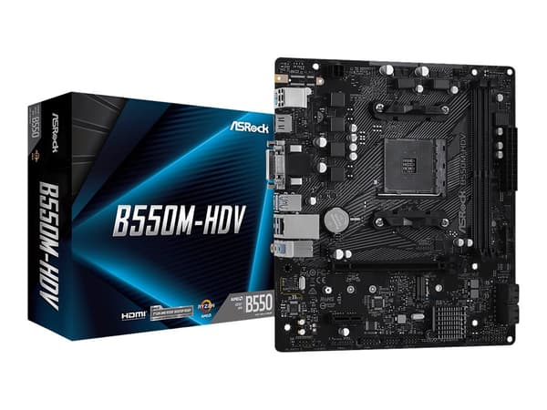 ASRock B550M-HDV Micro-ATX  AM4 AMD B550