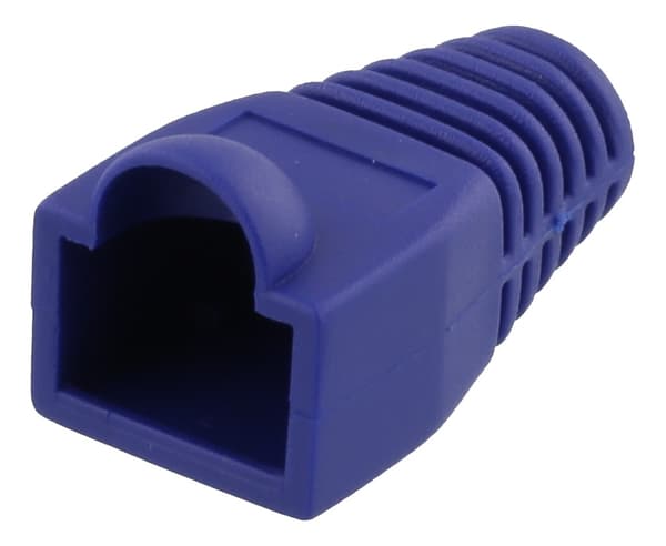 DELTACO RJ45 brytskydd, för kablage med 5,6mm i diameter, blå, 20-pack
