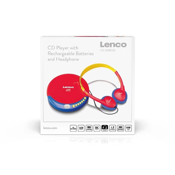 Lenco CD-spiller for barn med oppladbart batteri