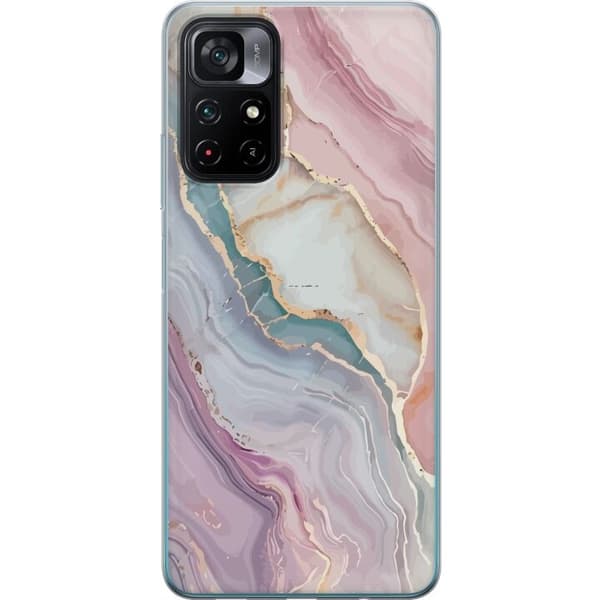Mobildeksel til Xiaomi Poco M4 Pro 5G med Marmor motiv