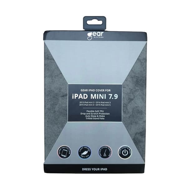 Gear Tabletsuoja Harmaa iPad Mini 7,9" 2019 Apple Pencil-kynäpaikka