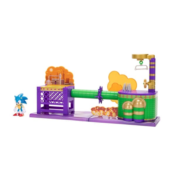 JAKKS Pacific Sonic the Hedgehog 2.5 tuuman leikkisetti Öljy Ocean (valtameri)
