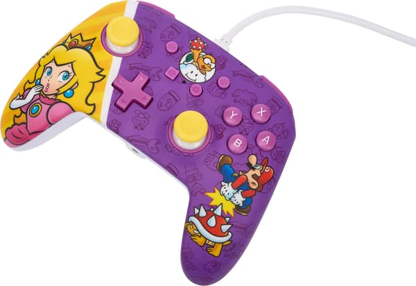 PowerA Enhanced Wired Controller -peliohjain, Princess Peach Battle, Switch