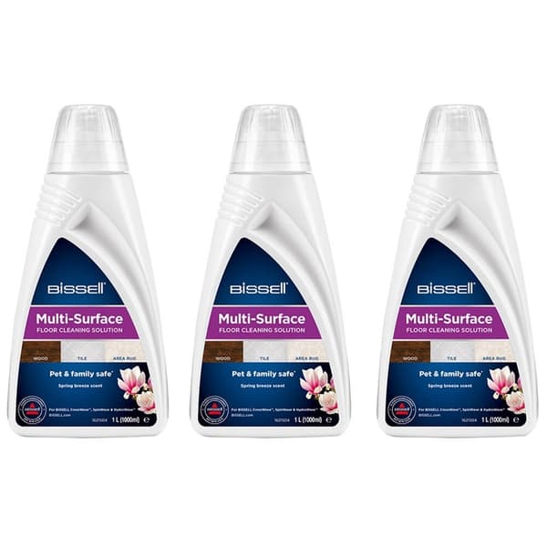 Bissell Floor Cleaning Solution for CrossWave, SpinWave & HydroWave 3 x 1 liter