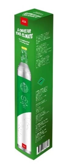 AGA Biogon C Kolsyrepatron 425g, Grön