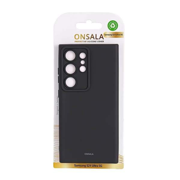 Onsala Cover Silikone Samsung S24 Ultra 5G Sort